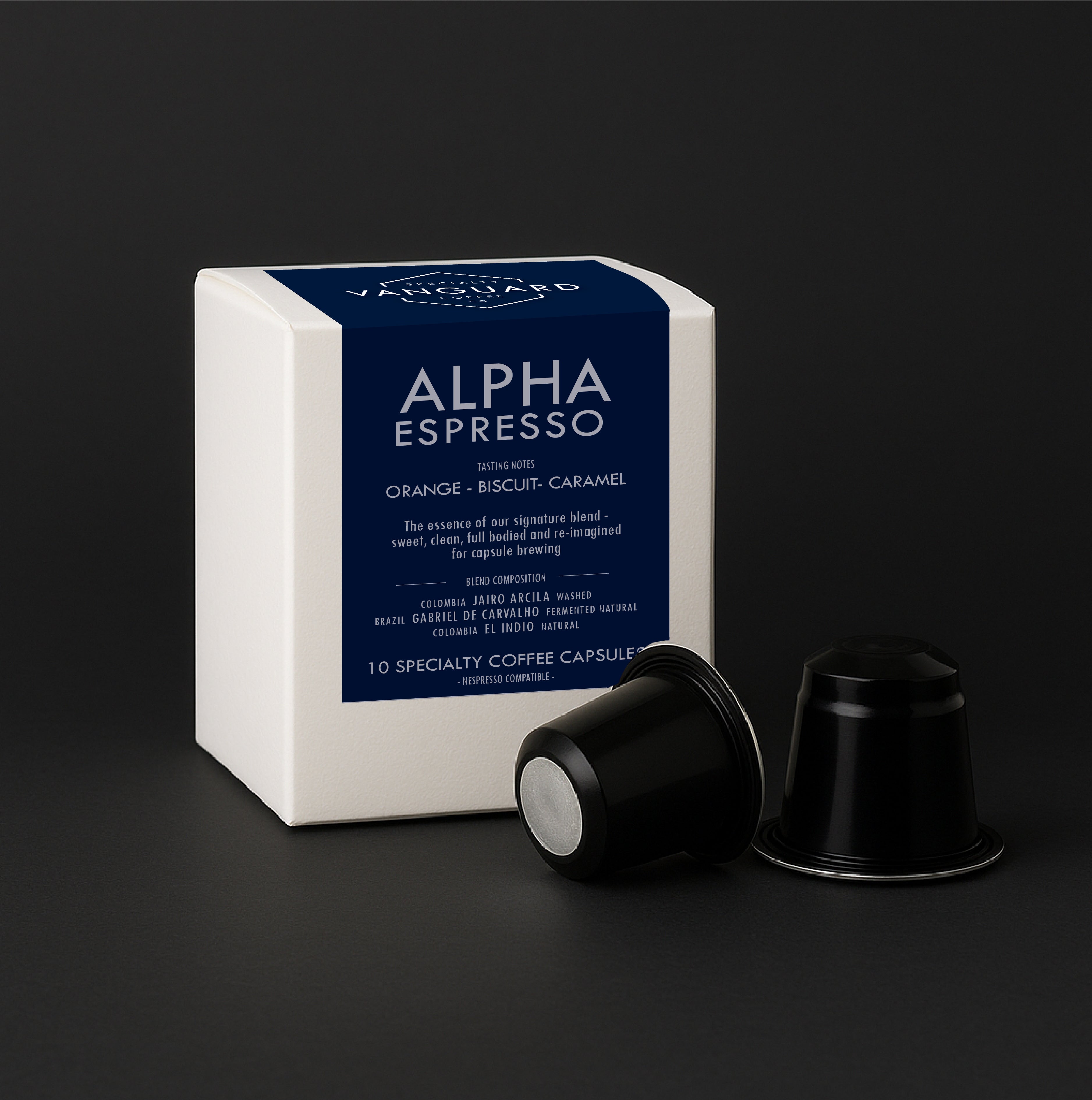 Alpha Espresso Capsules – Vanguard Specialty Coffee Company