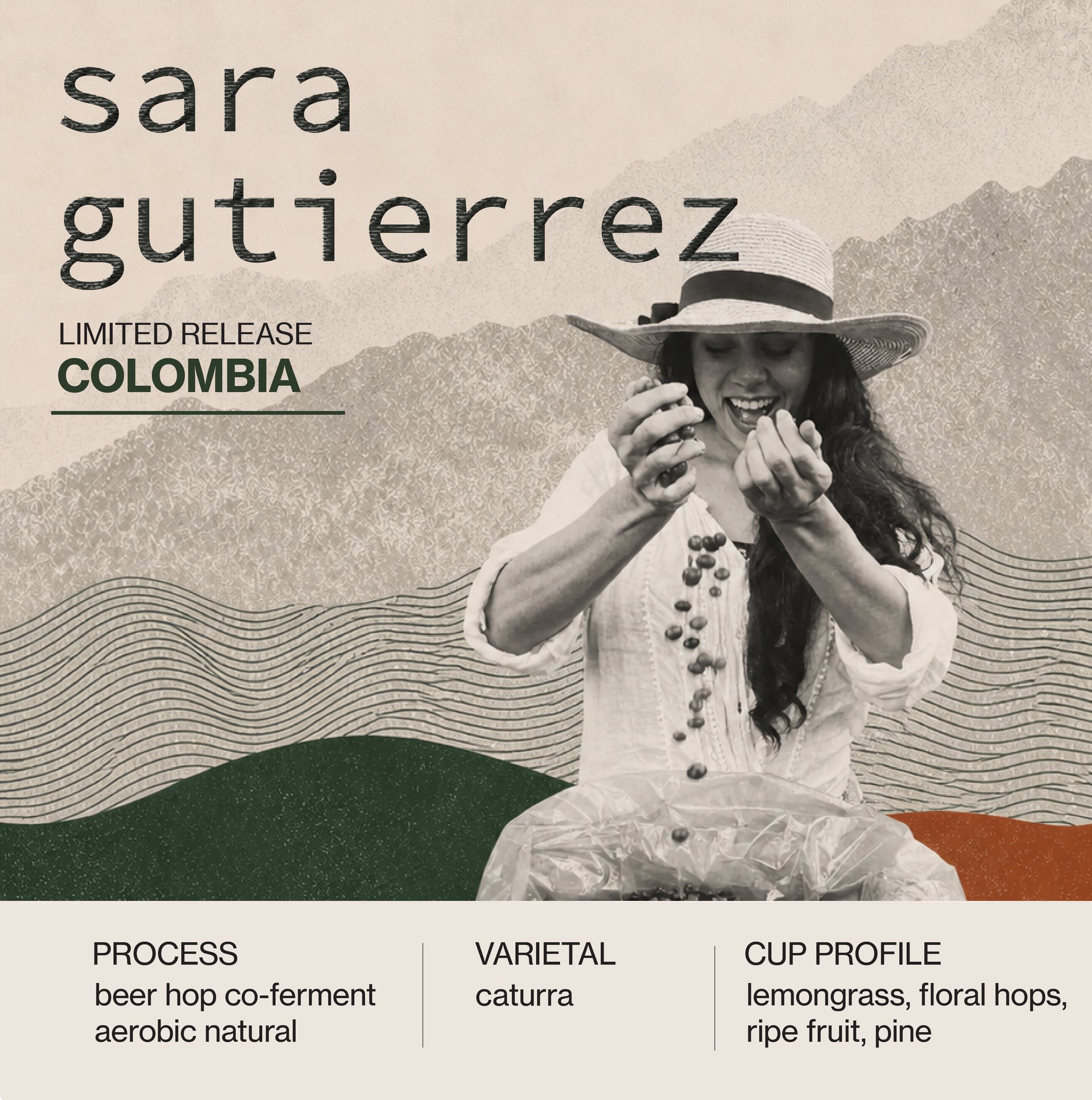 Photo of Colombia Sara Gutierrez Beer Hop Co-Ferment Natural - LIMITED RELEASE